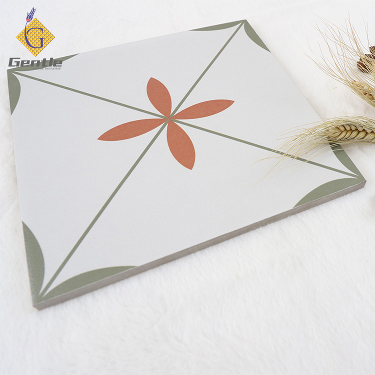 Custom Square Ash Gray Patten Tiles