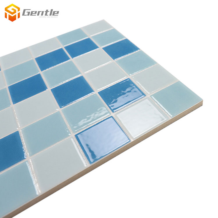 Wholesale Sky Blue Square Patten Tiles
