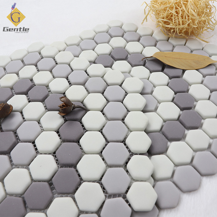 Custom Hexagonal Recycled Glass Mosaic Tiles
