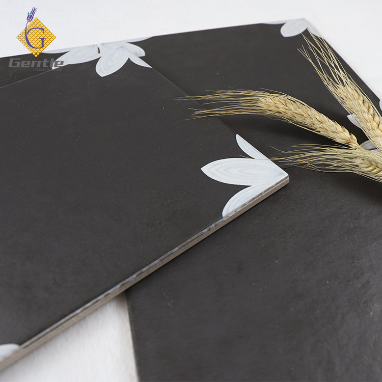 Custom Black Patten Tiles