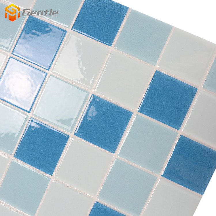 Wholesale Sky Blue Square Patten Tiles