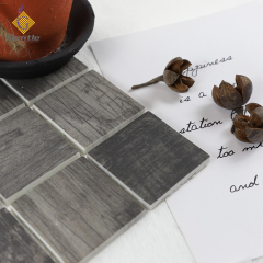 Custom Grey Square Recycled Glass Mosaic Tiles