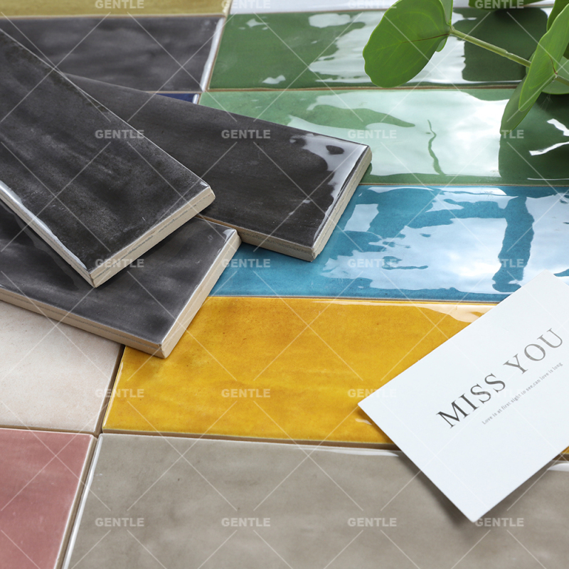 Wholesale 60x253mm Dark Grey Embossed Surface Art Tiles