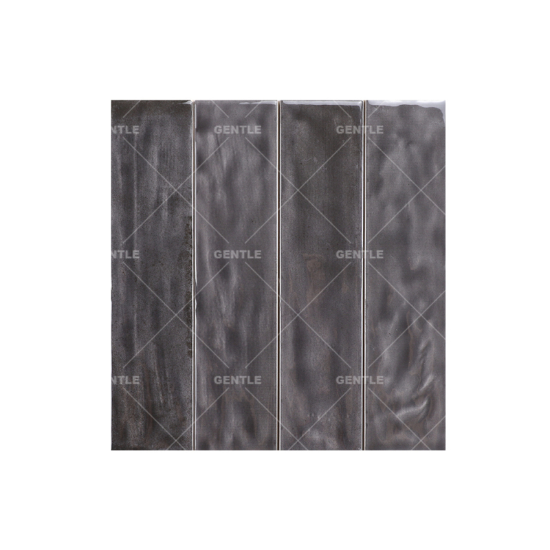 Wholesale 60x253mm Dark Grey Embossed Surface Art Tiles