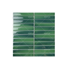 Wholesale 25x150MM Gradient Green Ceramic Mosaic Tiles