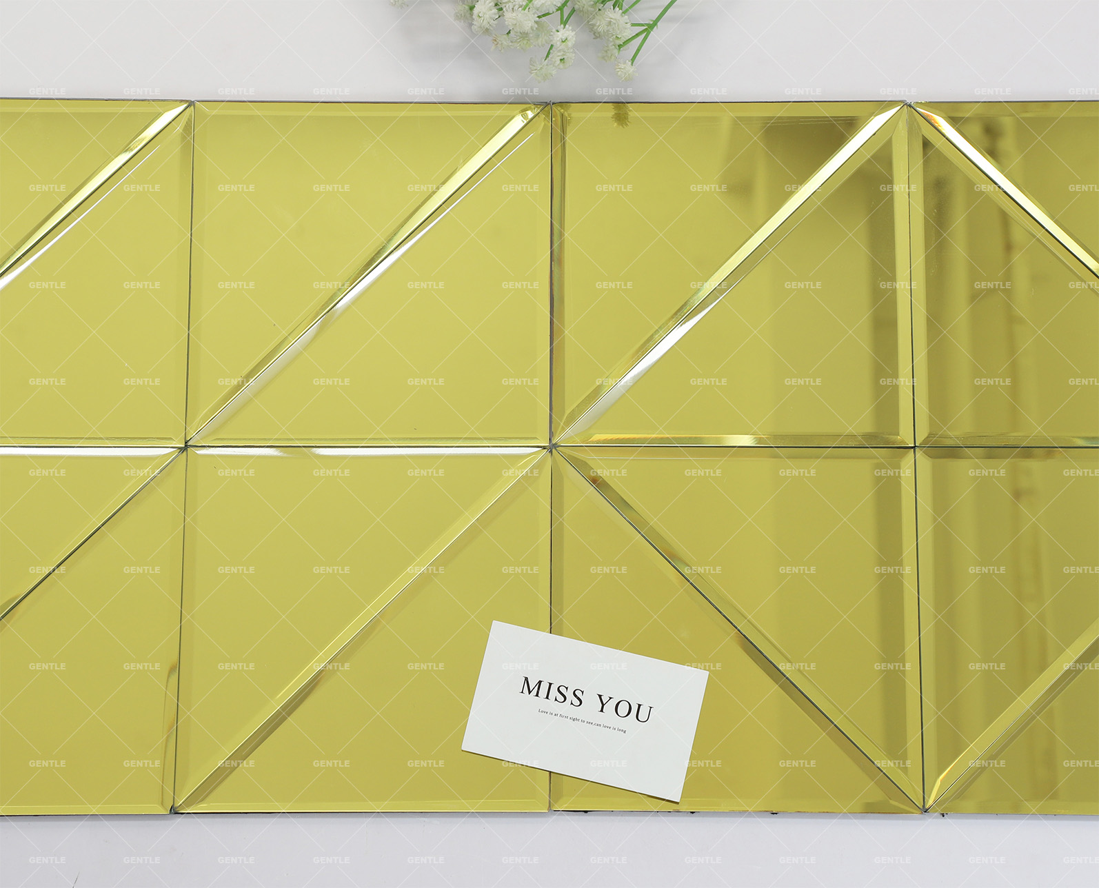 Wholesale Triangular Chip Mirror Glass Mosaic Tiles