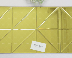 Wholesale Triangular Chip Mirror Glass Mosaic Tiles