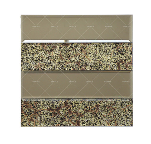 Custom 150x300MM Grey Mirror Glass Mosaic Tiles