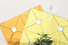 Wholesale Small Triangular Chip Mirror Glass Mosaic Tiles