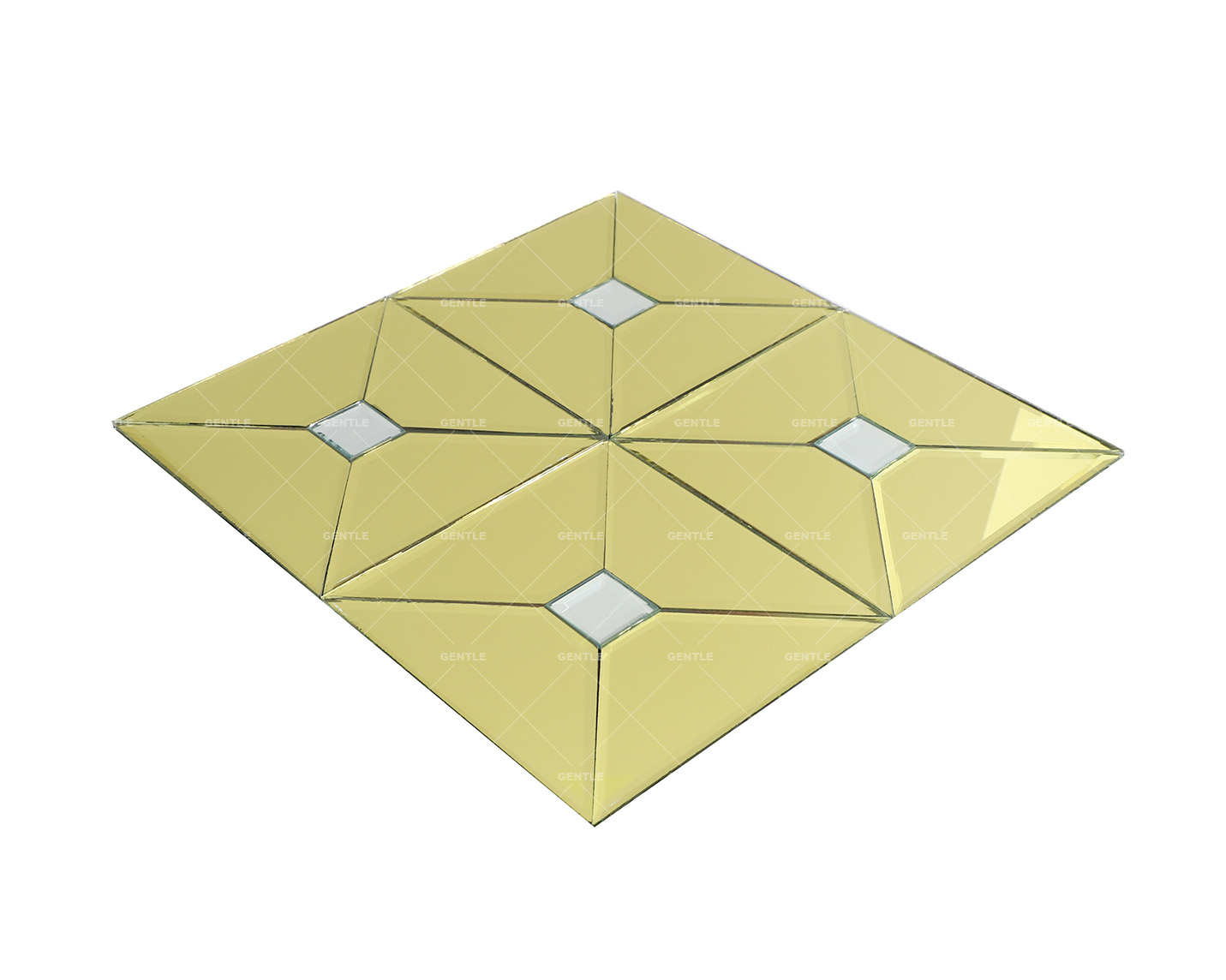 Wholesale Small Triangular Chip Mirror Glass Mosaic Tiles