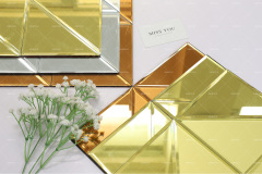 Wholesale Triangular Chip Mirror Glass Mosaic Tiles