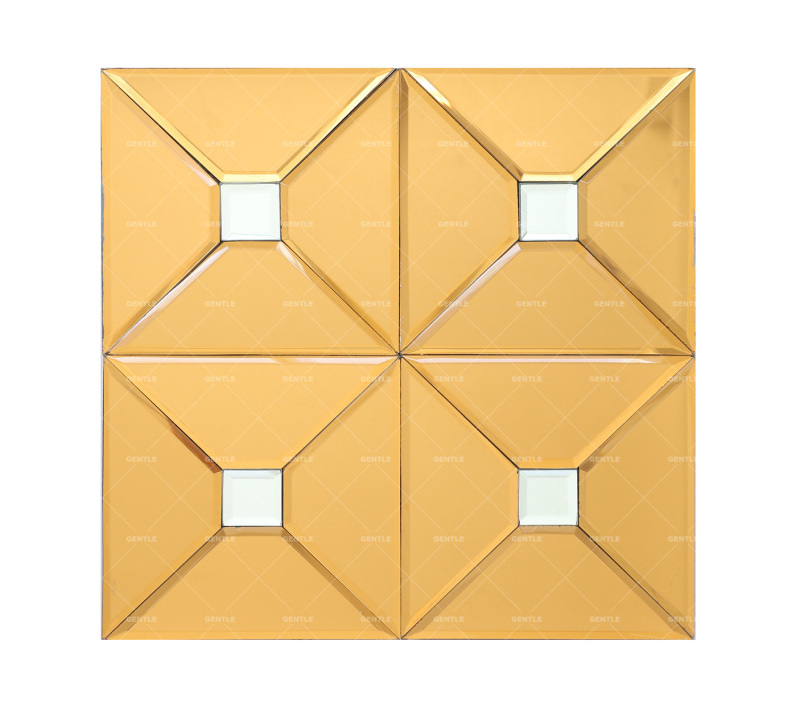 Wholesale Small Triangular Chip Mirror Glass Mosaic Tiles