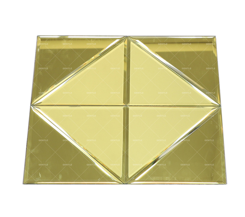 Wholesale Triangular Chip Mirror Glass Mosaic Tiles