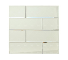 Wholesale Silver Rectangularl Mirror Glass Mosaic Tiles
