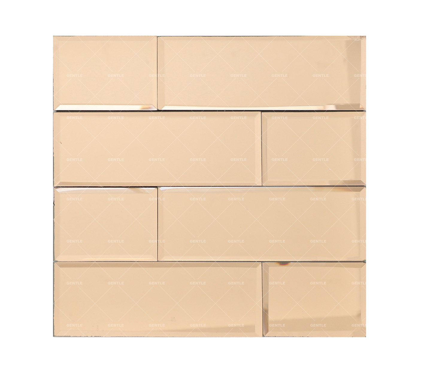 Wholesale Silver Rectangularl Mirror Glass Mosaic Tiles
