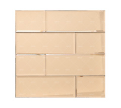 Wholesale Silver Rectangularl Mirror Glass Mosaic Tiles