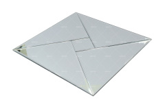 Custom Silver Windmill Shape Mirror Glass Mosaic Tiles