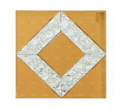 Wholesale Gold Diamond Pattern Mirror Glass Mosaic Tiles