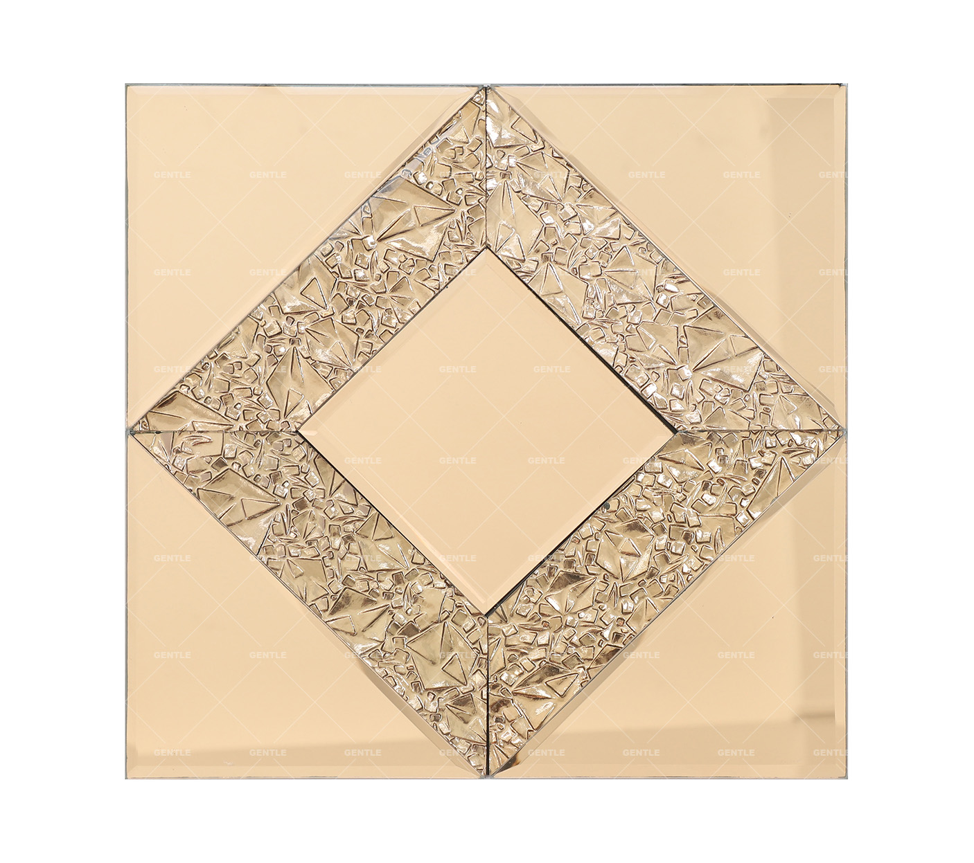 Wholesale Gold Diamond Pattern Mirror Glass Mosaic Tiles