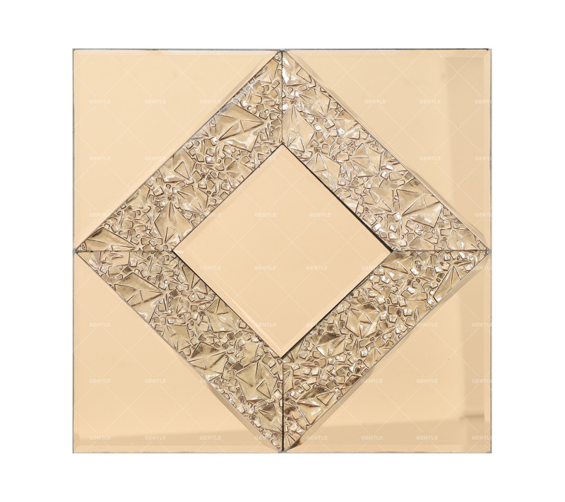 Wholesale Gold Diamond Pattern Mirror Glass Mosaic Tiles
