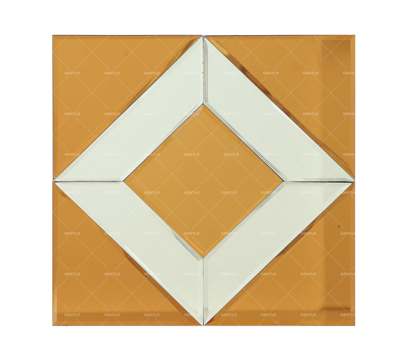 Wholesale Gold Diamond Pattern Mirror Glass Mosaic Tiles
