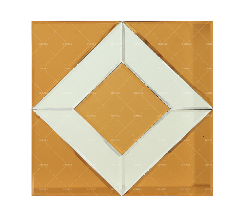 Wholesale Gold Diamond Pattern Mirror Glass Mosaic Tiles