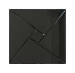Custom Silver Windmill Shape Mirror Glass Mosaic Tiles