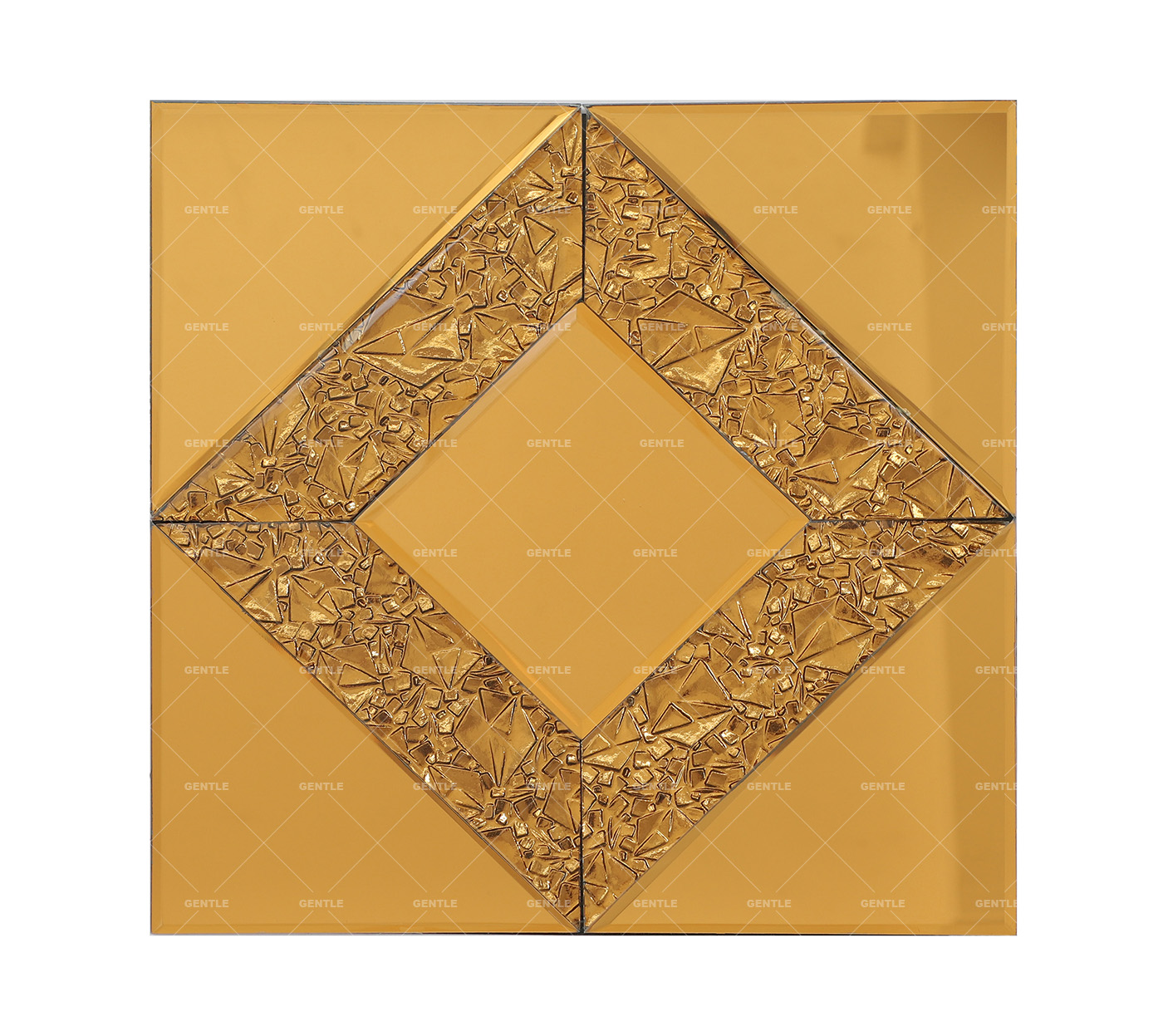 Wholesale Gold Diamond Pattern Mirror Glass Mosaic Tiles