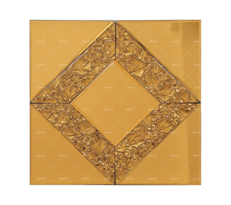 Wholesale Gold Diamond Pattern Mirror Glass Mosaic Tiles