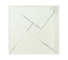 Custom Silver Windmill Shape Mirror Glass Mosaic Tiles