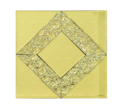 Wholesale Gold Diamond Pattern Mirror Glass Mosaic Tiles
