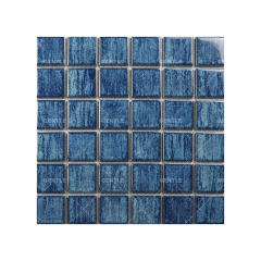 Wholesale 48x48MM Blue Glaze Variation Ceramic Mosaic Tiles