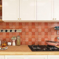 Wholesale Square Orange Art Tiles