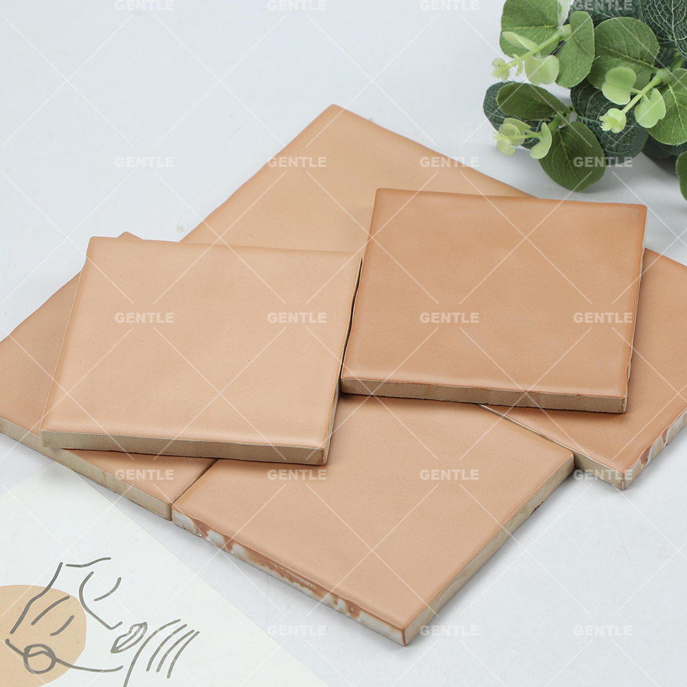 Wholesale Square Orange Art Tiles