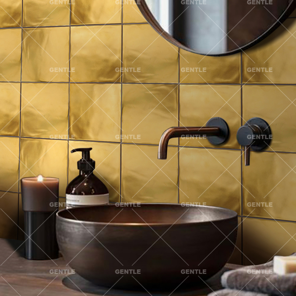Wholesale Square Gold Art Tiles
