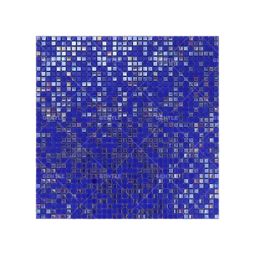 Wholesale 8x8mm Dark Blue Hot-melt Glass Mosaic Tiles
