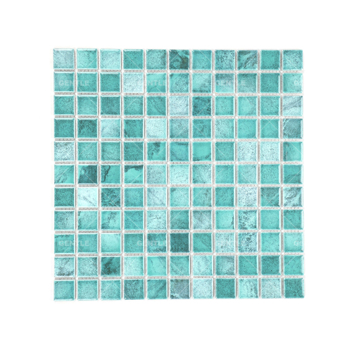 Wholesale Ceramic Mosaic Of Swimming Pool With Green Rainforest Design Style