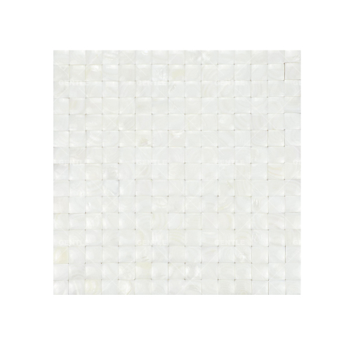 Wholesale Super White Convex Thickened Natural Shell Mosaic Tiles