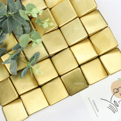 Wholesale Golden 3D Cubes Art Tiles
