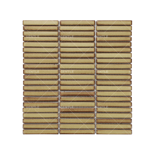 Wholesale Matt Brown Porcelain Mosaic With Rustic Style