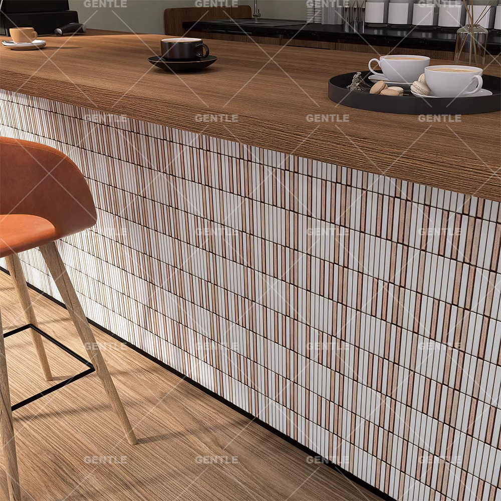 Wholesale Matt Brown Porcelain Mosaic With Rustic Style