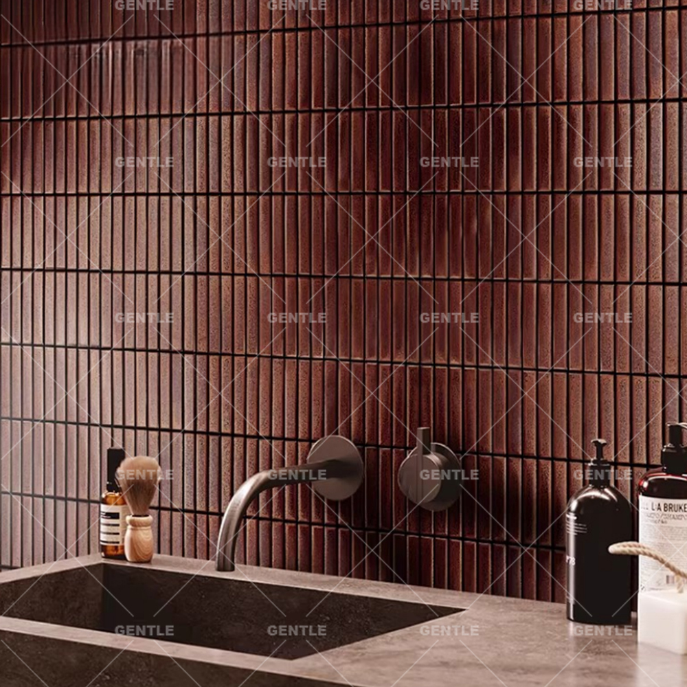 Wholesale Porcelain Mosaic With Metallic Glaze Effect For Dressing Wall