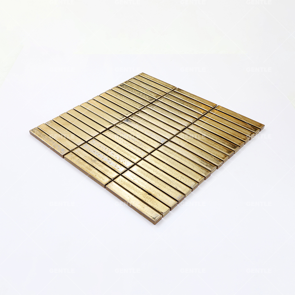 Wholesale Porcelain Mosaic With Metallic Glaze Effect For Dressing Wall