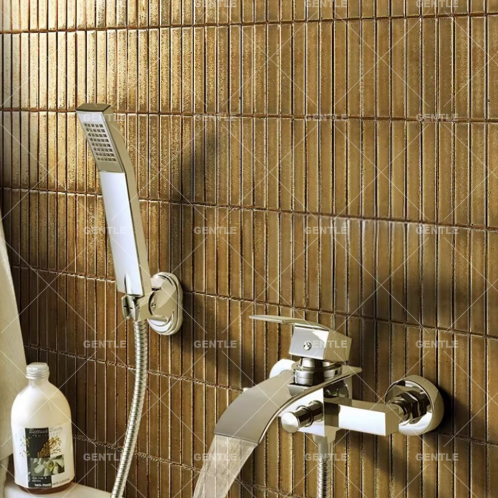 Wholesale Porcelain Mosaic With Metallic Glaze Effect For Dressing Wall