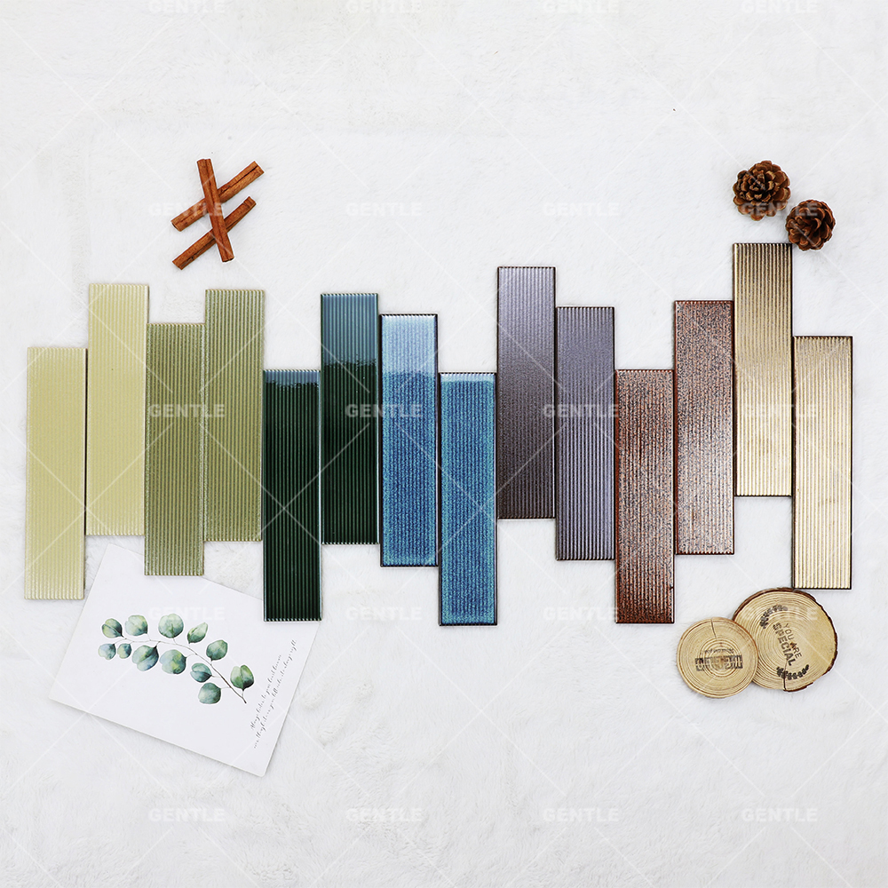 Customize Handmade Golden Porcelain Wall Tiles
