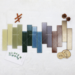 Customize Handmade Golden Porcelain Wall Tiles