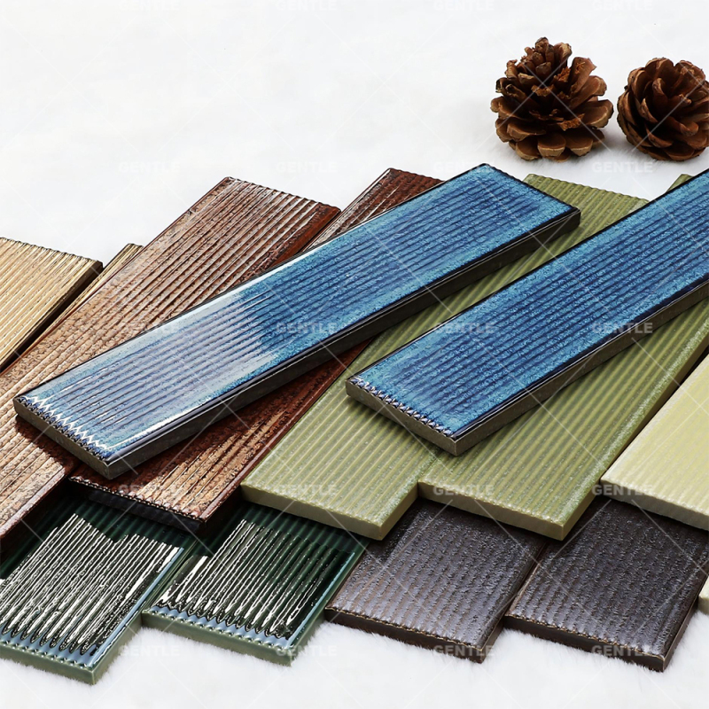 Customize Handmade Golden Porcelain Wall Tiles