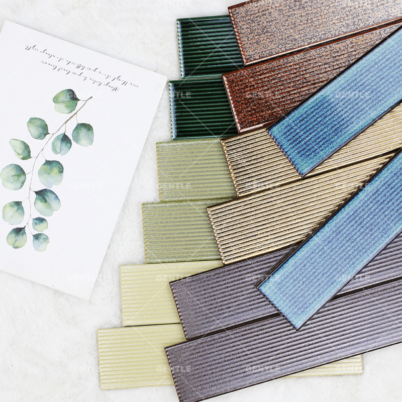 Customize Handmade Golden Porcelain Wall Tiles