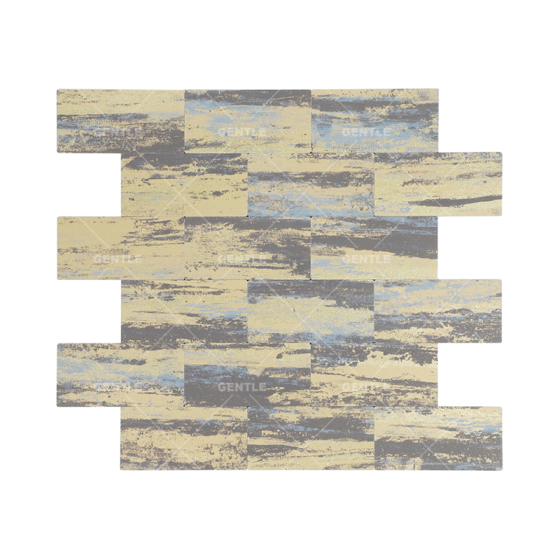 Wholesale Rectangle Aluminum Composite Mosaic With Metal Look