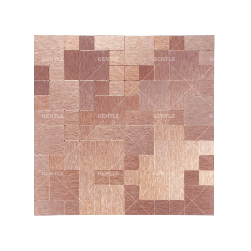 Wholesale Pink Aluminum Composite Mosaic With Metallic Texture